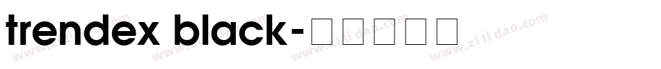 trendex black字体转换
